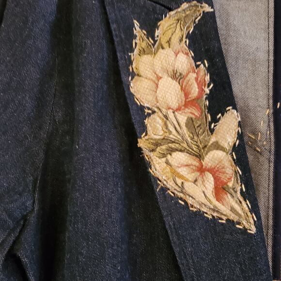 INC International Concept Reworked Restyled Denim Long Jacket‎ Women's XL - Picture 10 of 12